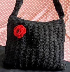 Crochet Bags/Women's Handwoven Crossbody Handbag -