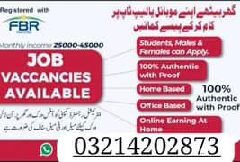 urgent staff required for males and females