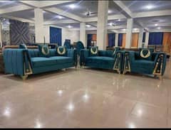 L shape sofa / corner sofa / six seater / velvet sofa / Sofa for sale