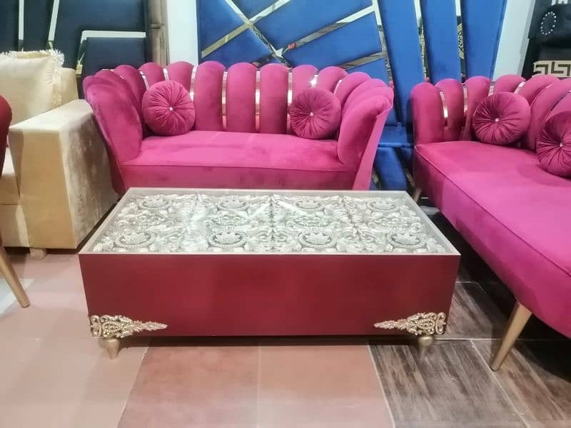 L shape sofa / corner sofa / six seater / velvet sofa / Sofa for sale 10