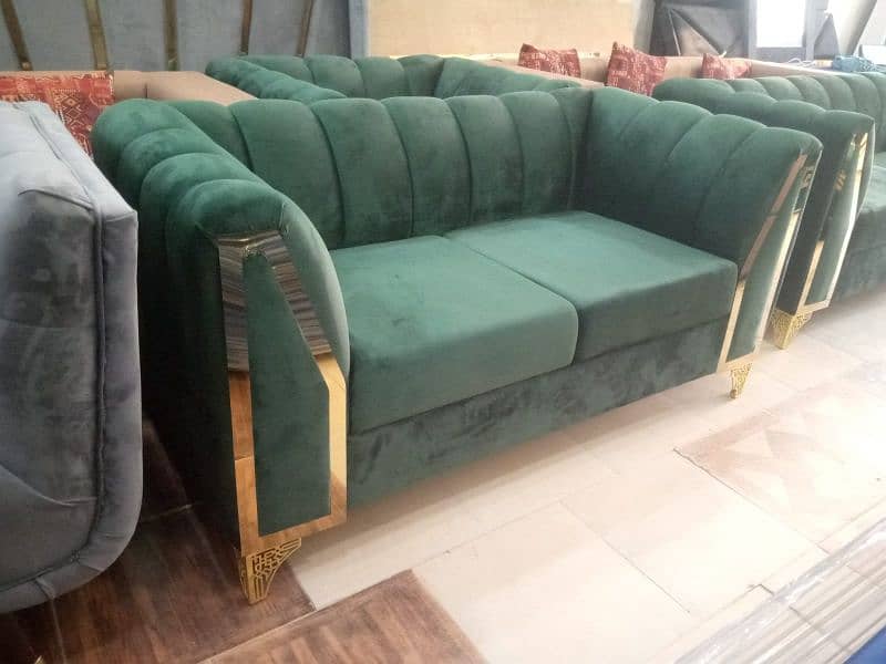 L shape sofa / corner sofa / six seater / velvet sofa / Sofa for sale 13