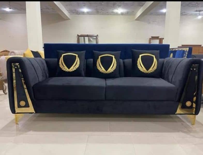 L shape sofa / corner sofa / six seater / velvet sofa / Sofa for sale 17