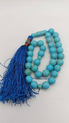 natural Feroza cut Tasbih