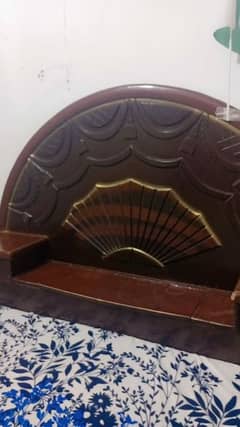 wooden bed