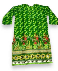 1 pc woman's stitched lawn printed shirt
