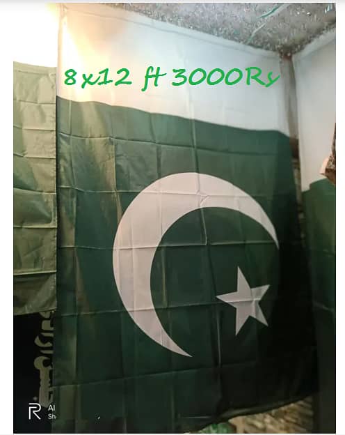 All Sizes of Pakistan Flag in Best Quality Parachute Cloth 14th August 9