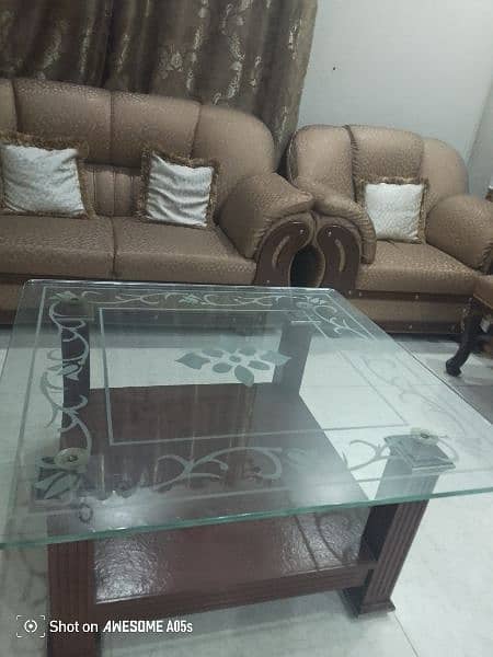 2 Separate Sofa Sets With A Central Table For Sale 7