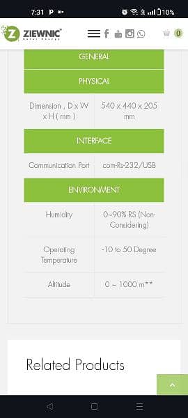 Ziewnic Mars 4.5 kw Gold PV 6200- 1 year Used 2