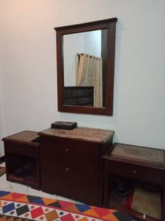 Two side tables, One dressing Table with mirror