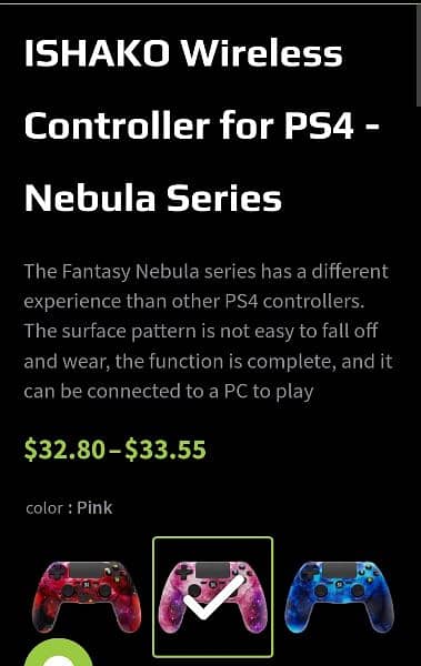 galaxy controller for ps4 nebula series 7