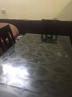 6 chairs dining table