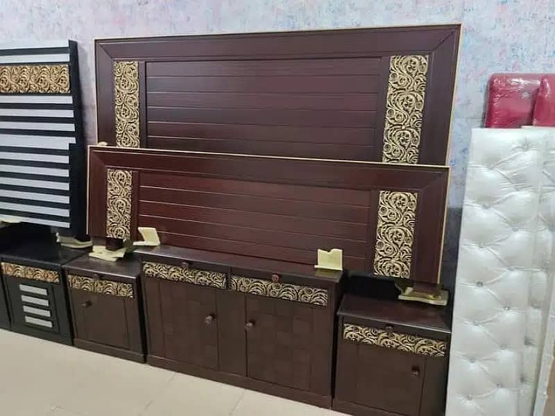 Double bed / bed set / king size bed / wooden bed  / bed / Furniture 14