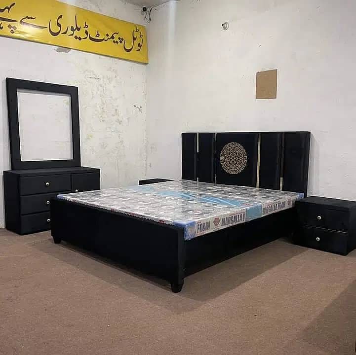 bed / bed set / king size bed / double bed / poshish bed / furniture 1