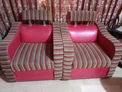 Red Sofa Set