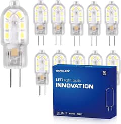 WOWLED 10 x G4 LED Light Bulb, 2W (20W Equivalent), Non-Dimmable, War