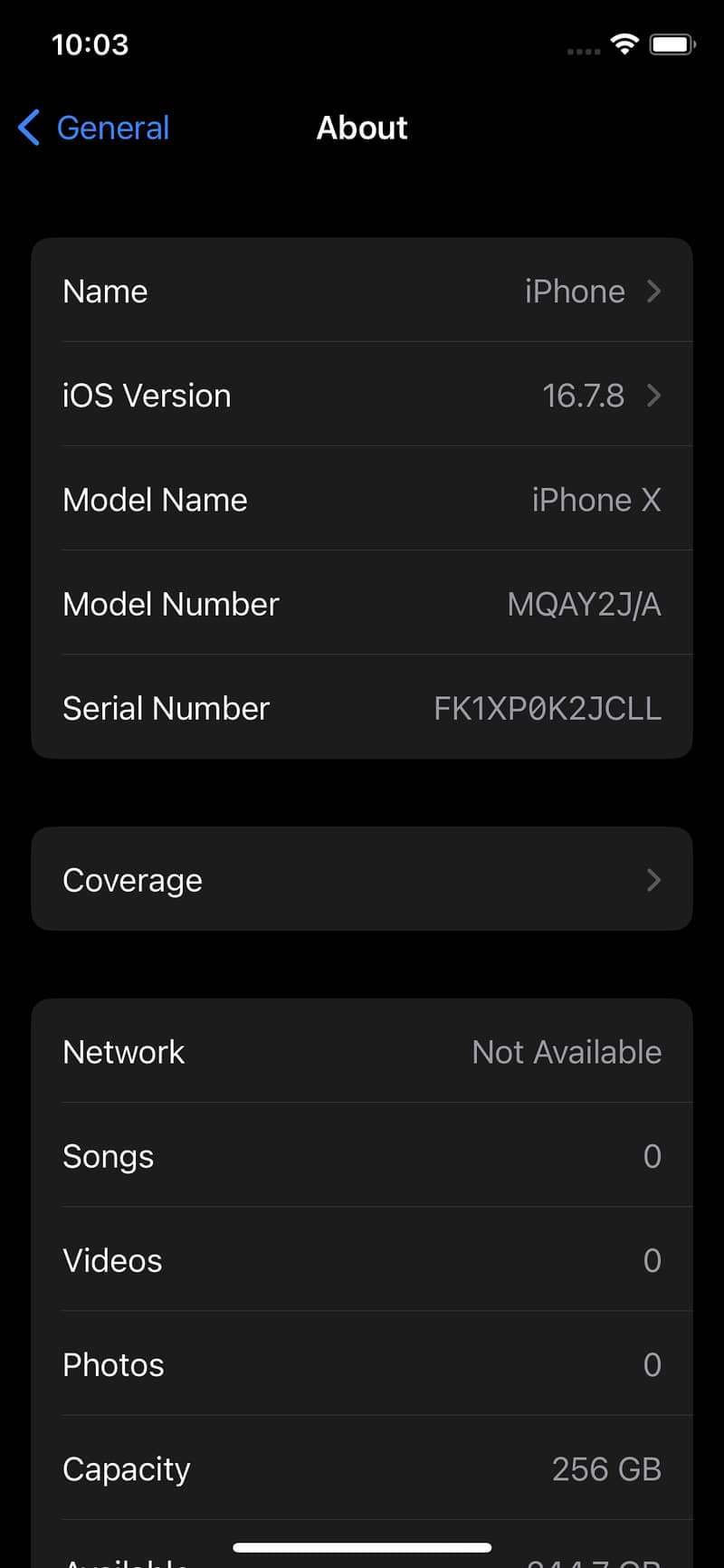 Iphone X 256gb Non PTA 10/9.5 8