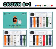 crown 8In 1 Strap New Smart Watch 49mm 2.01inch Full Touch Screen 0