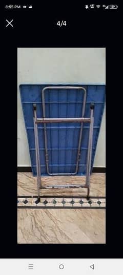 blue table folding table in very good condition