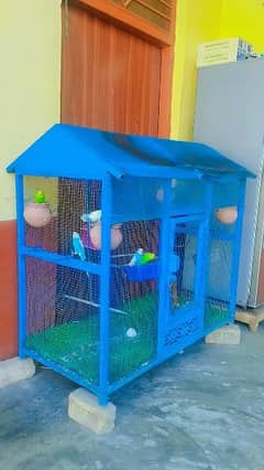 iron parrot cage
