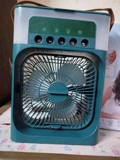portable air conditioner fan ,mist fan with multi light and timer