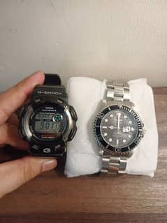 G Shock and Invicta  (Gulfman, GW-9100 and Pro Diver Quartz)