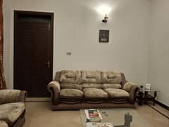 7-seater wooden sofa set in excellent condition