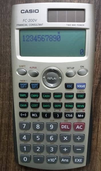 casio financial calculator fc 200 0