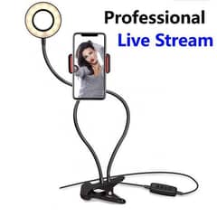 Professional Live Stream Ring Light and Phone Holder