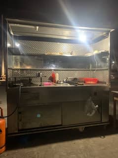 6 ft shawarma counter for sale stel body new condition olny 2month use