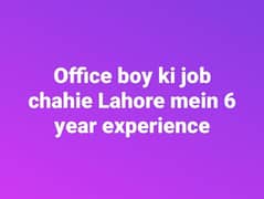 office boy ki job chahie