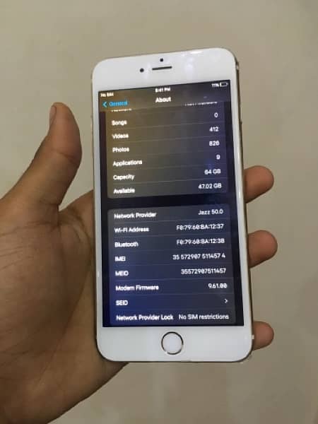 iPhone 6s Plus 64gb with box pta approved 6