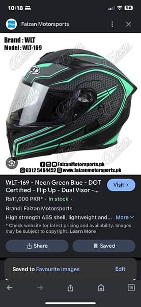 Imported Helmet WLT-169 Neon Green XL Size 6