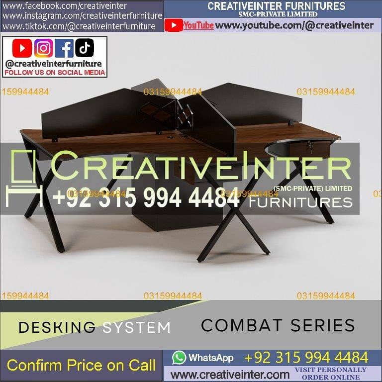 Office Workstation Reception table chair conference meeting counter 6