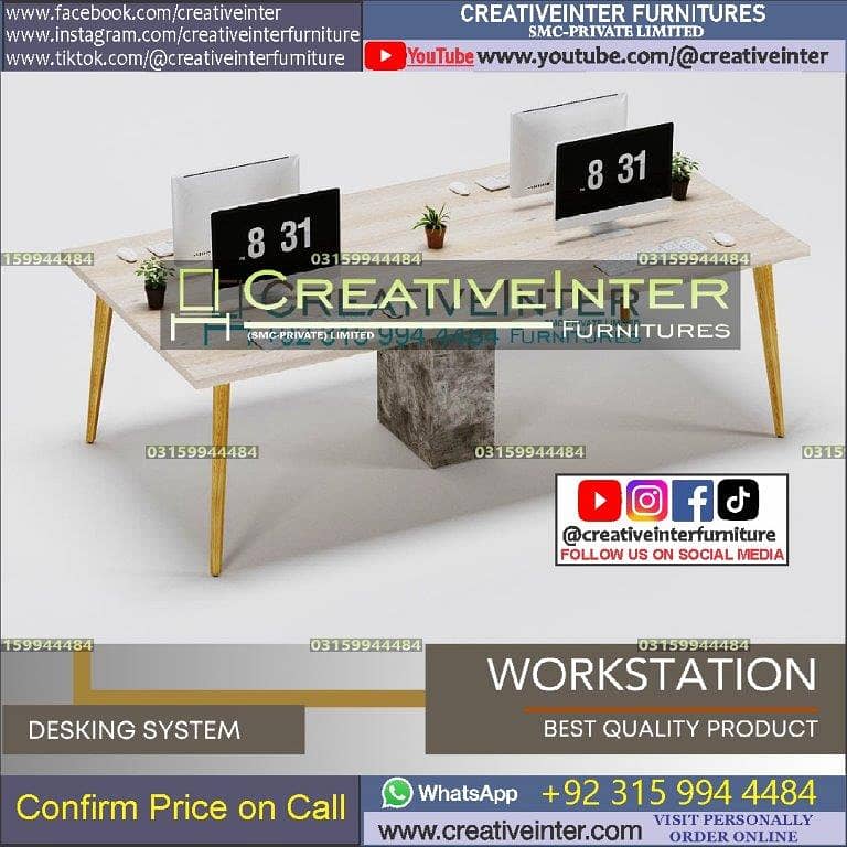 Office Workstation Reception table chair conference meeting counter 16