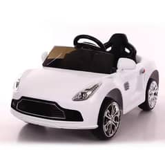 Elegant White Electric kids Car with Realistic Features