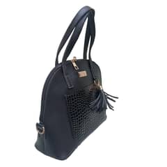 Women's leather printed shoulder bag