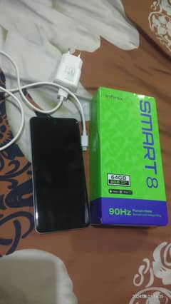 Infinix samart 8) 4+4 ) 64 gb