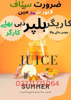 Fresh Juice Artisan , Dahi Bhele Artisan , helper,