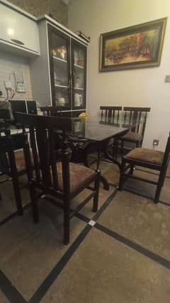 6 chair table