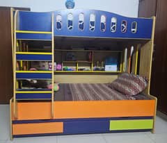 Kids Triple Bunk Bed-Almost New Condition Price 45000-Urgent Sale