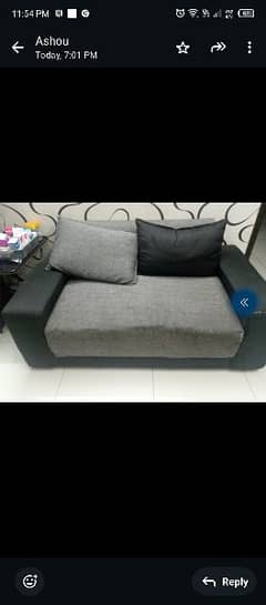 7 seater sofa set with table and two stool