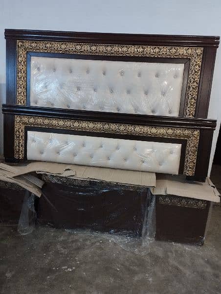 Bed set / Double bed / sidetables / furniture / poshish bed / bed set 1