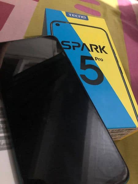 Tecno Spark 5Pro With box and charger 1