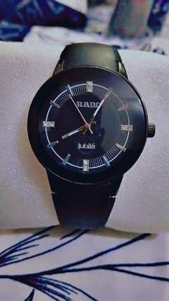 RADO Men's watch, smart watch, black belt watch