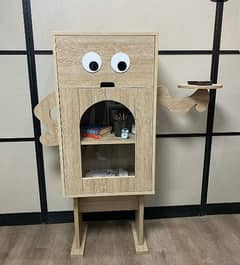 Toy shape cabinet stands with one drawer,kids  space organizer.