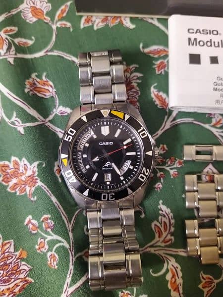 MARLIN DURO BLACK FACE MDV103 MENS DIVERS ANALOG ORIGINAL CASIO WATCH 2