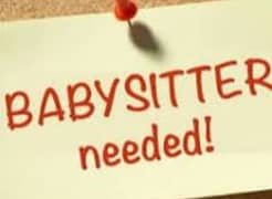 female babysitter required