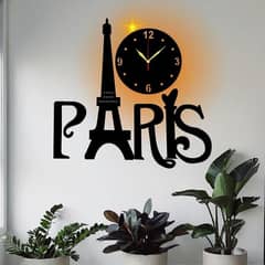 Analog Stylish 3D Art MDF wall clock