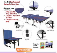 International Standard Foldable Table Tennis Table