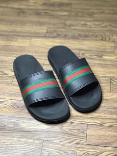 leather casual slippers